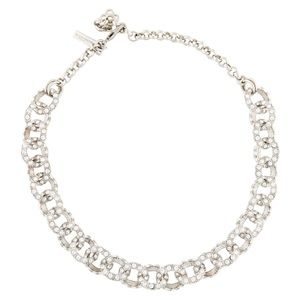 , Oscar de la renta Chaton Chain Necklace, 18"L